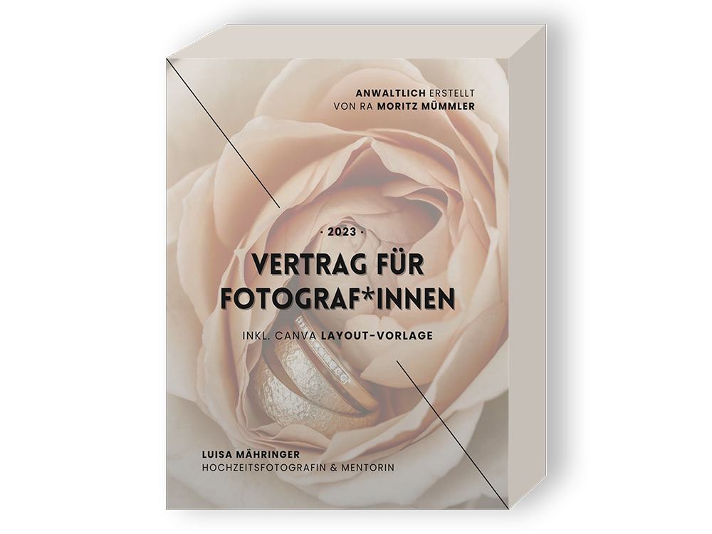 Vertrag für Hochzeitsfotografie