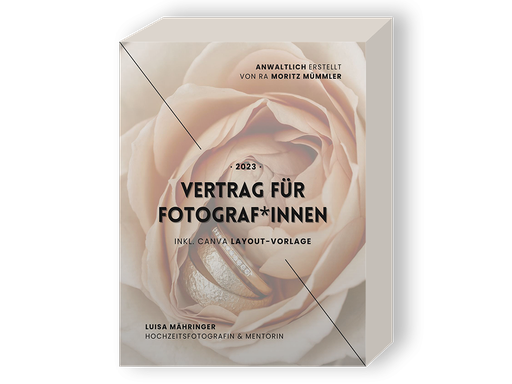 Vertrag für Hochzeitsfotografie